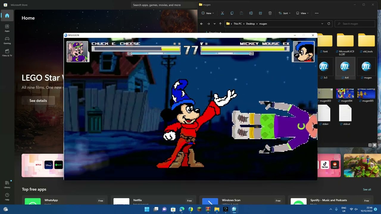 MUGEN Chuck E. Cheese vs. Mickey Mouse