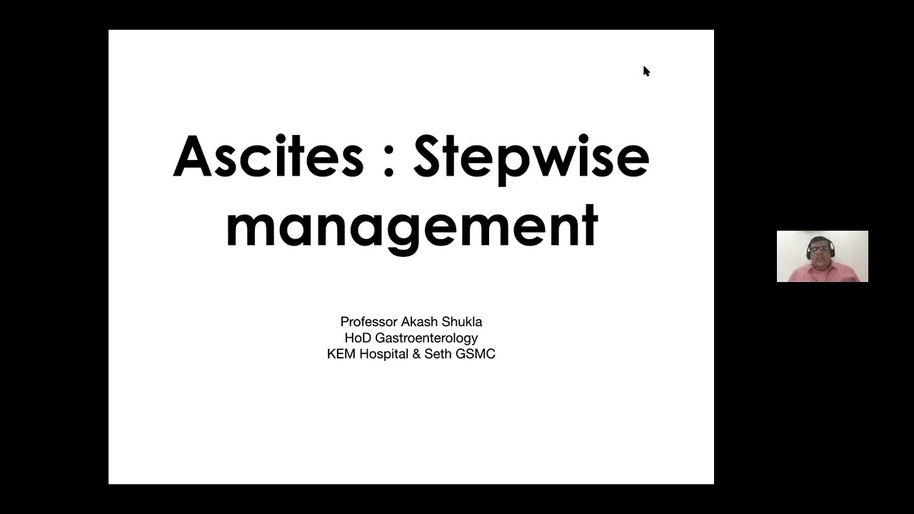 ISG MASTERCLASS I (22): Stepwise Management of Ascites