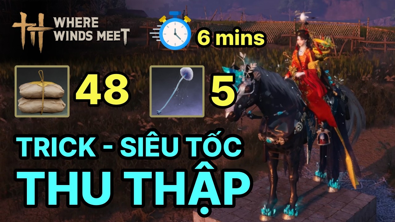 Trick thu thập siêu tốc áp dụng cho mọi nguyên liệu - #wherewindsmeet  #wwmcies4  #honkcup