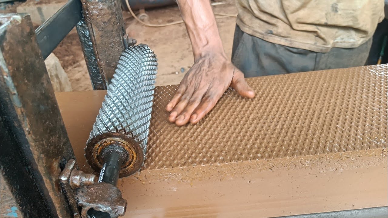 Chamber Clay Wire Cut Bricks Making | Satisfying Video | How to make Bricks In South India