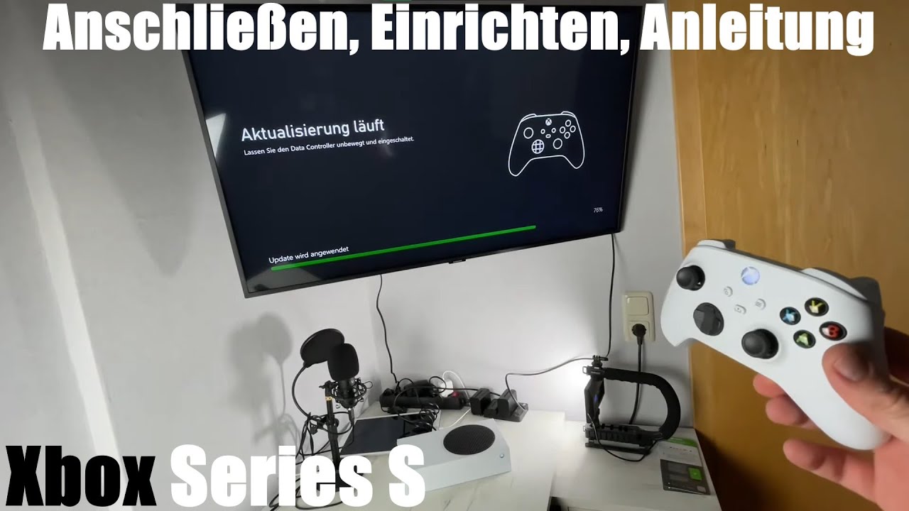 Xbox Series S (Microsoft) 512GB Next Gen Spielekonsole anschließen, einrichten und Anleitung