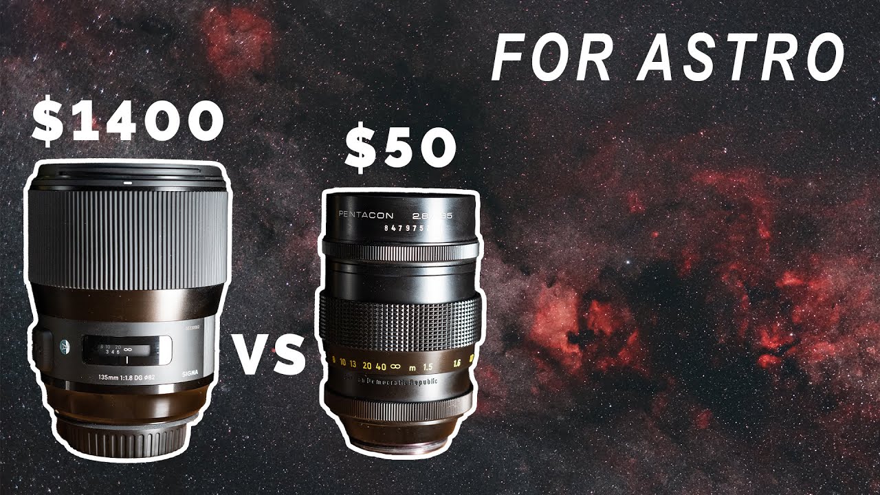 $50 Pentacon vs. $1400 Sigma 135mm lens for DEEP SKY ASTROPHOTOGRAPHY - vintage lens vs modern