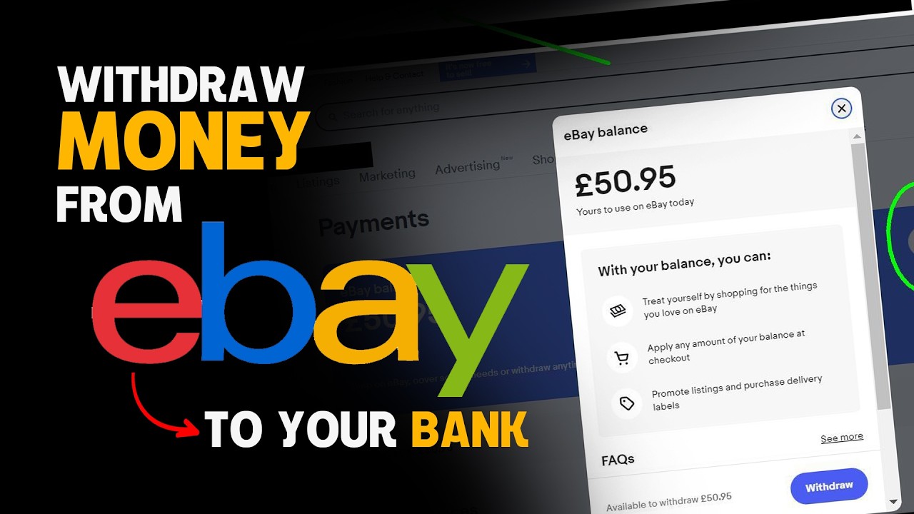 HOW TO WITHDRAW MONEY FROM EBAY TO YOUR BANK 2025 | Withdraw From eBay Balance