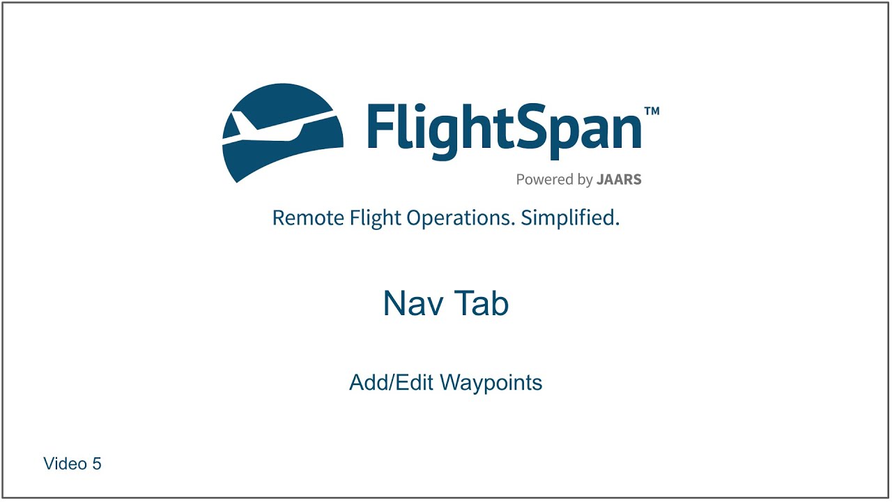 Nav Tab 5 - Add Edit Waypoints