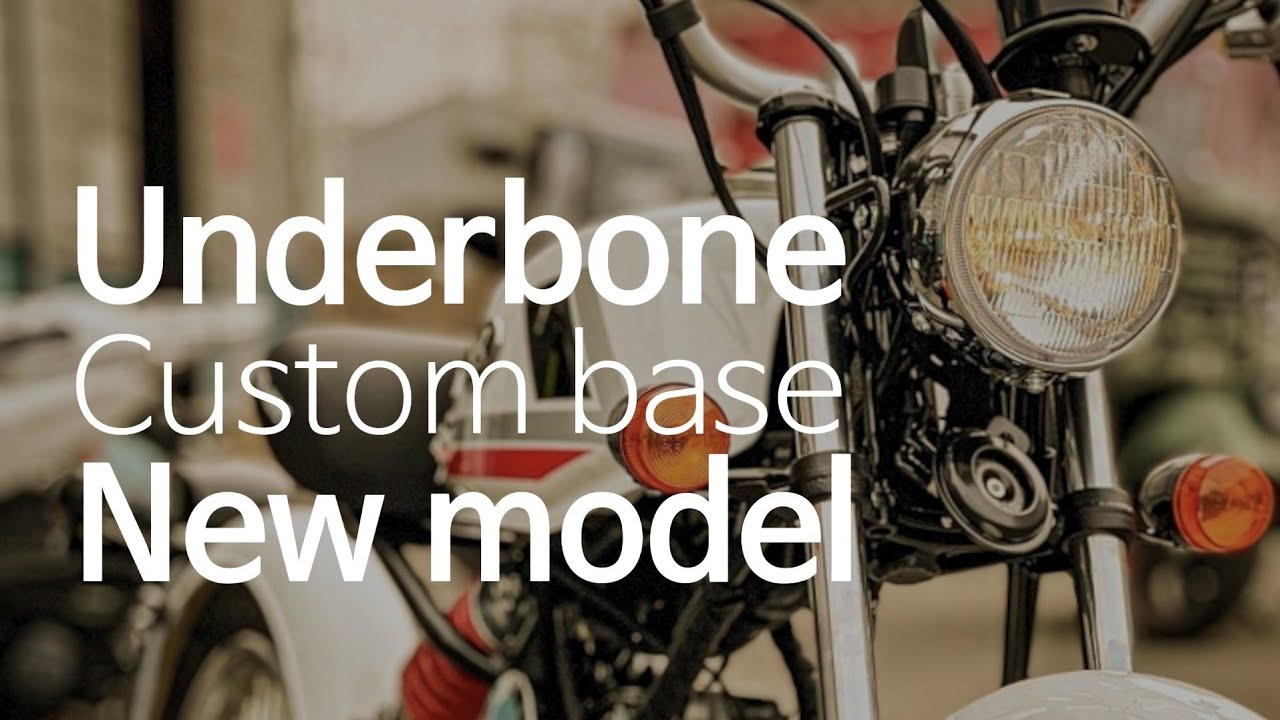 New Underbone motorcycle coming soon. Retro Classic 자토바이 모패드