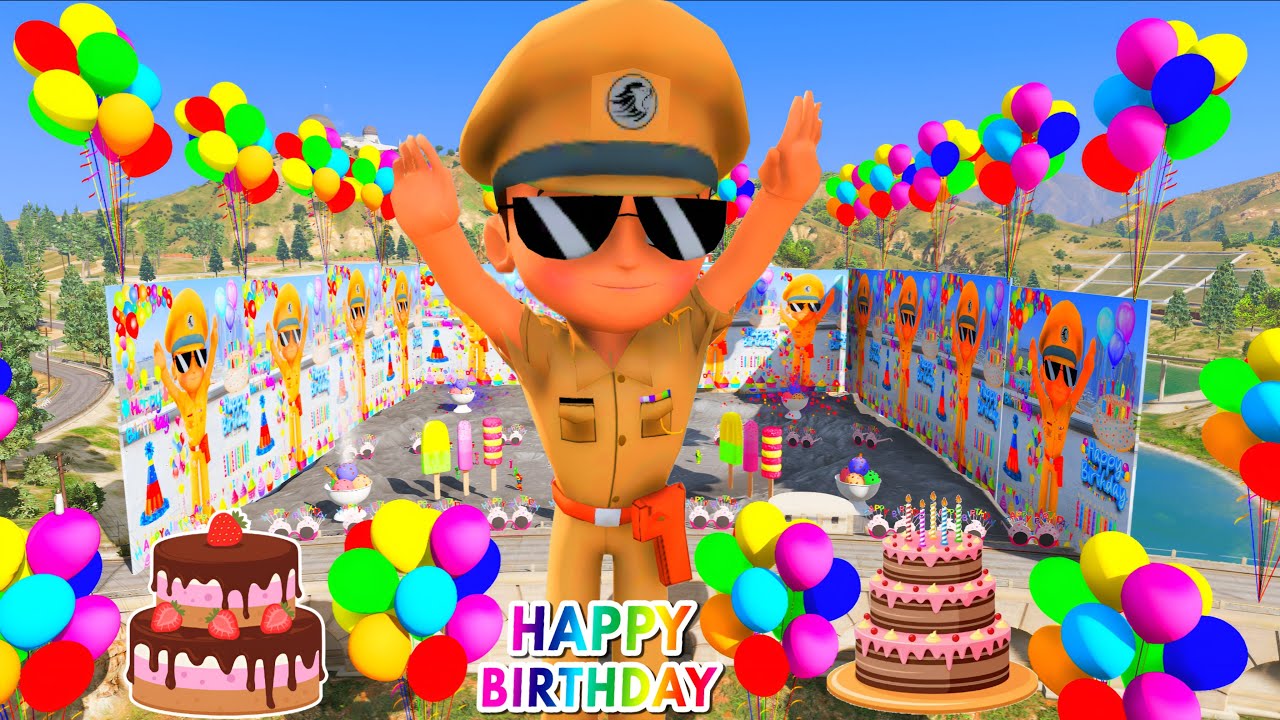Kicko Celebrate Little Singham Birthday In Gta 5 🥳| Little Singham Saved All His Friends