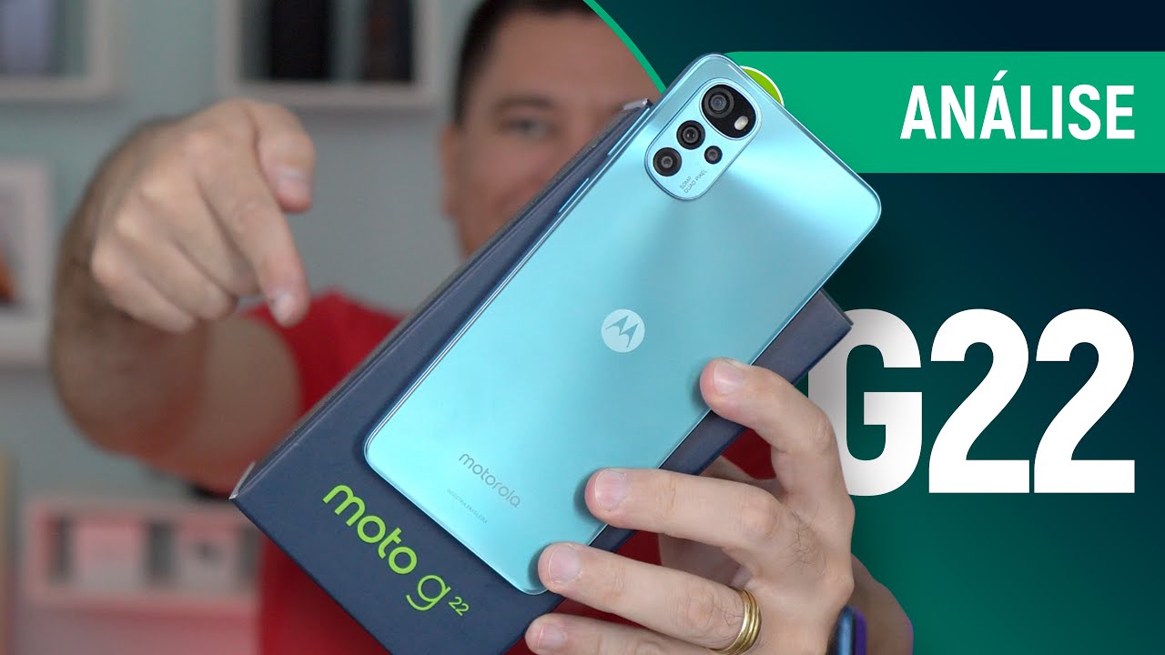 MOTO G22 EVOLUI discretamente em TELA e DESIGN, mas DESEMPENHO regrediu | Análise / Review