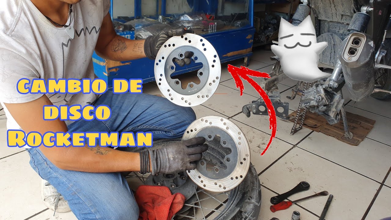 cambio de disco trasero Vento Rocketman 250