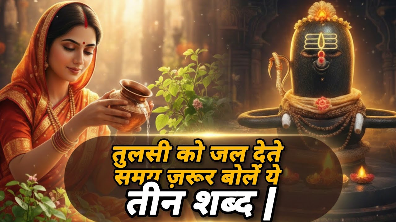तुलसी को जल देते समय ज़रूर बोलें ये तीन शब्द | Shiv Katha | TulsiMahima | Tulsi Poojan ke niyam |