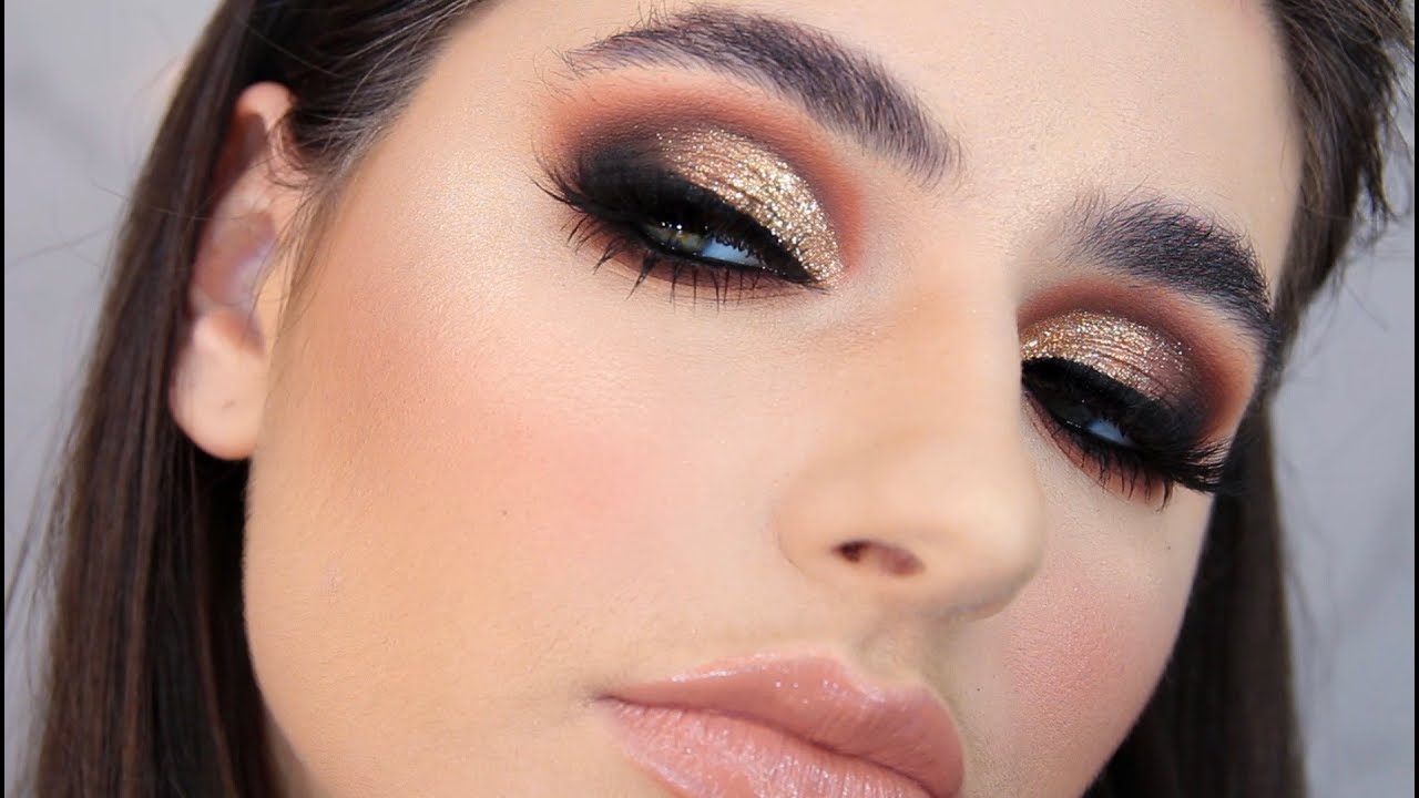 CUT CREASE DOURADO CHIQUE - make clássica