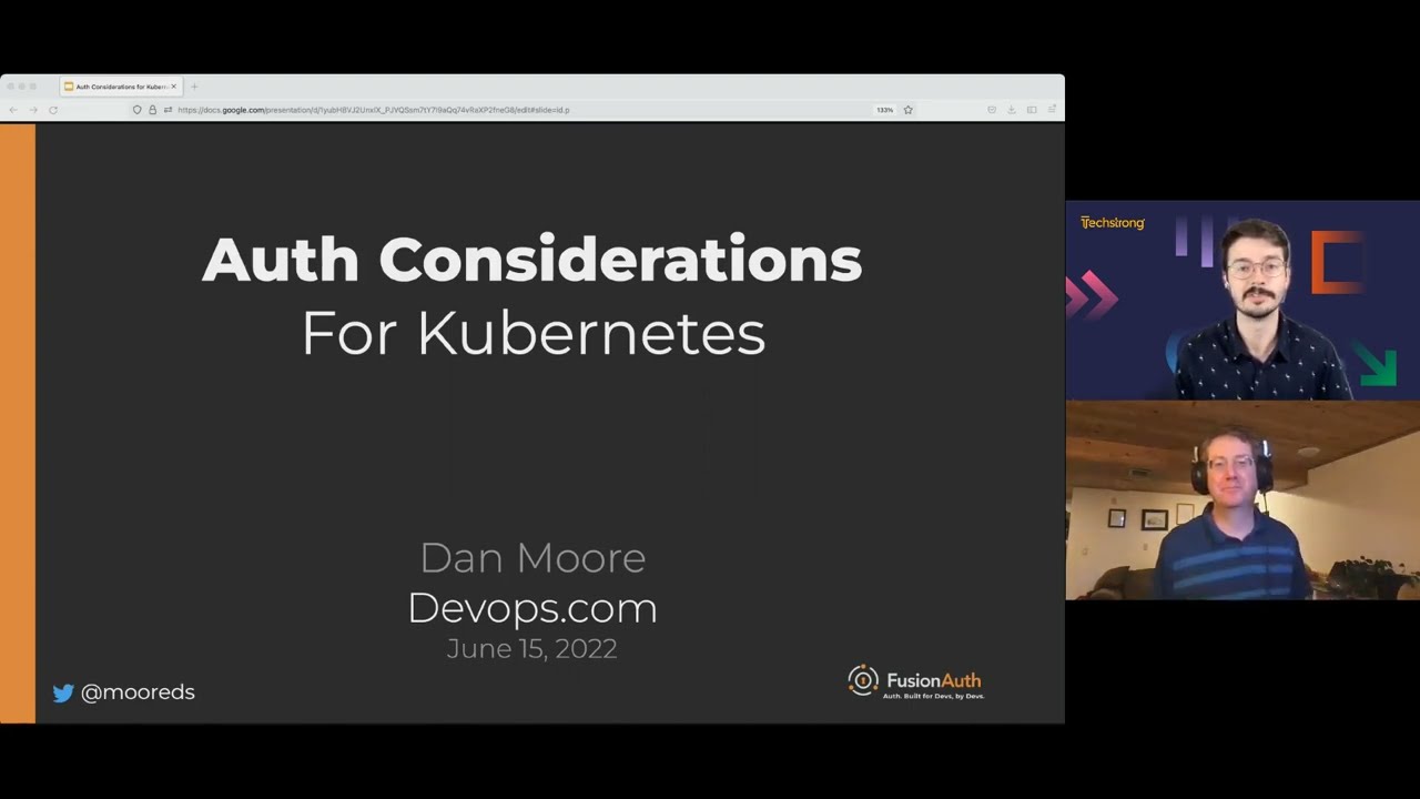 Auth Considerations for Kubernetes