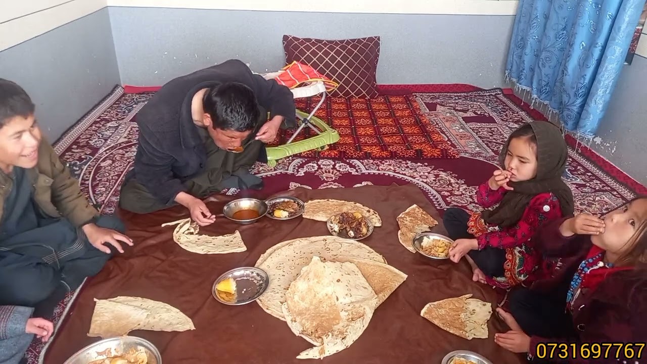 قدید خوردن خانواده قاری را بیننده باشید جالب است
