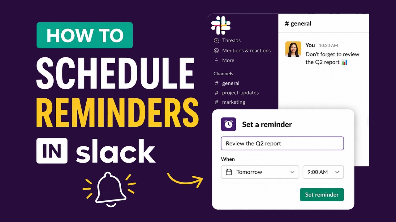 How To Setup Reminders In Slack For Any Activity In The Future Schedule Reminder In Slack