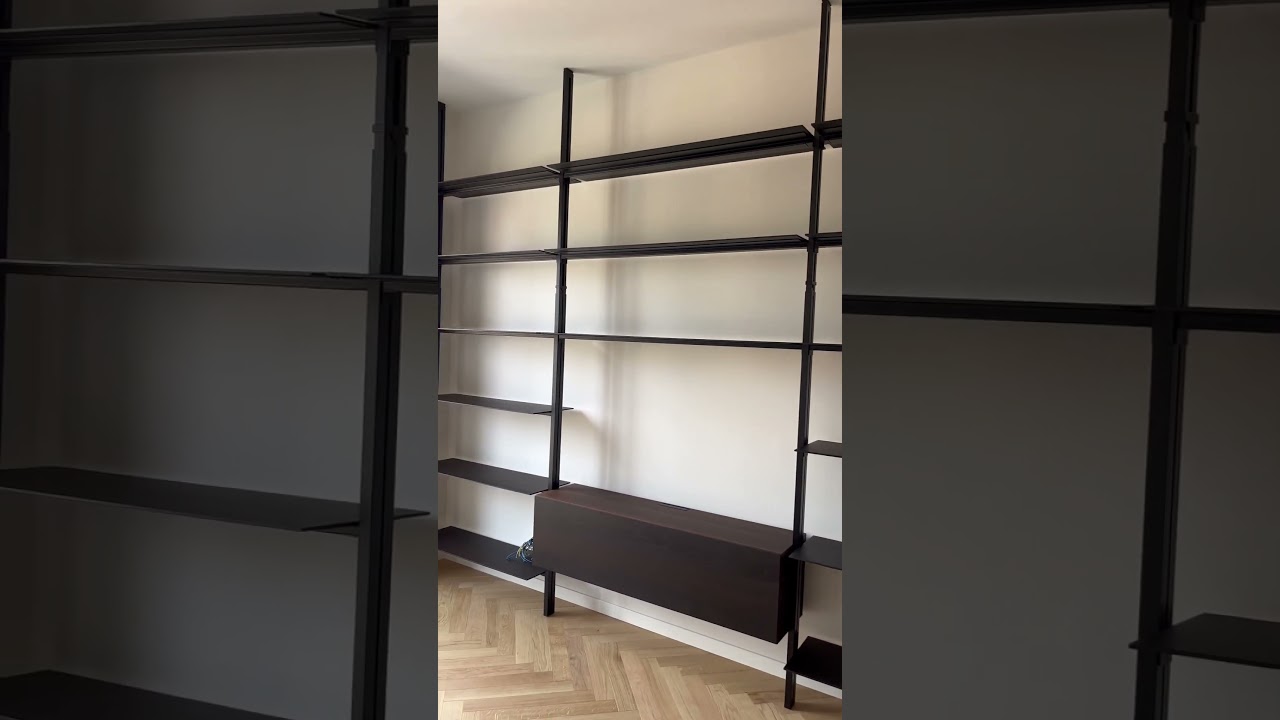 Montaggio libreria extendo a soffitto #furniture #libreria #tv #livingroom #furniture #project #top