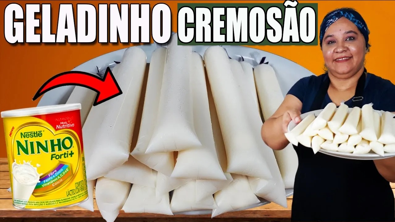 Geladinho de Leite NINHO Cremoso para  Base ECONÔMICA
