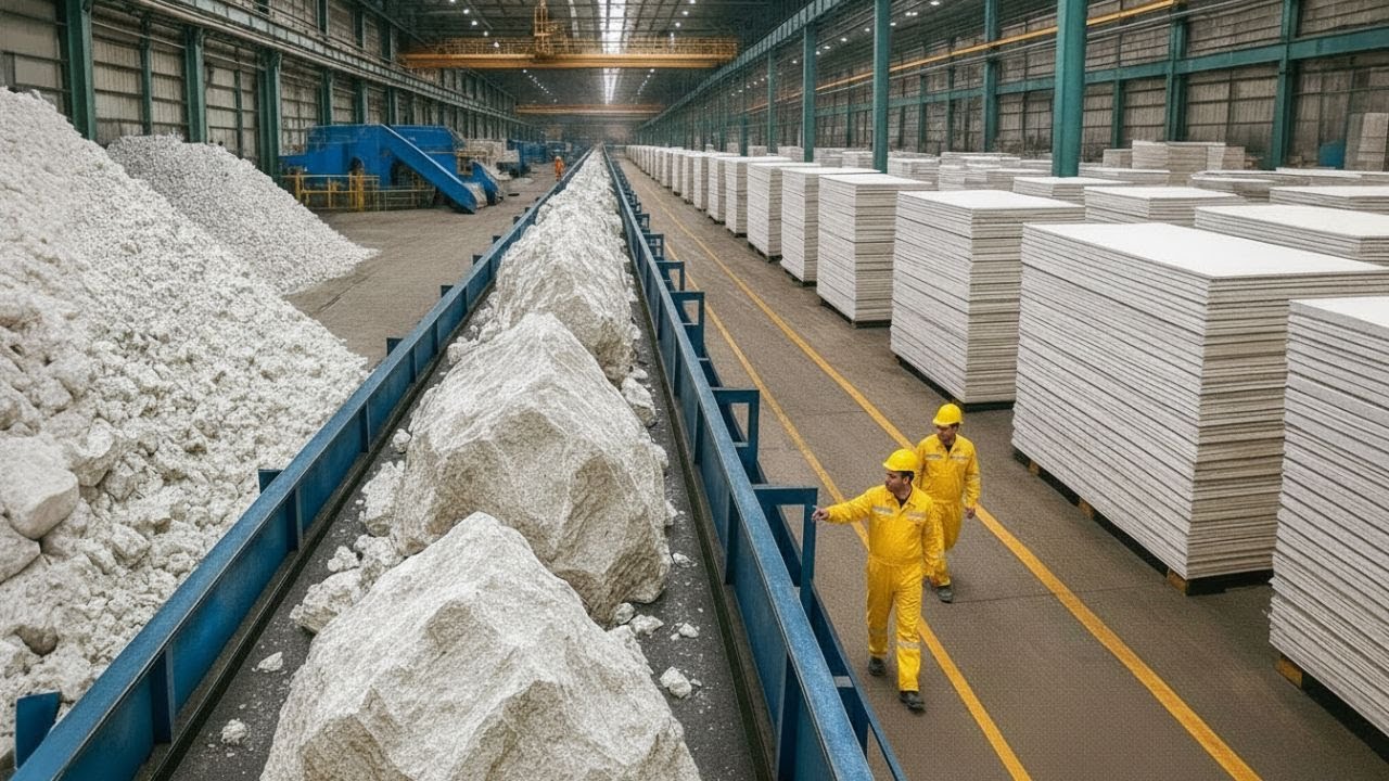Comment c’est fait : Le Placoplâtre, L’incroyable industrie derrière les murs du quotidien !