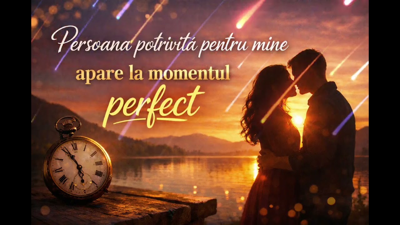 Persoana potrivita pentru mine apare la momentul perfect | Afirmații l55x5 pentru atragerea iubirii