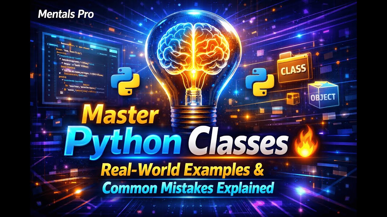 Master Python Classes 🔥 Real-World Examples & Common Mistakes Explained | @mentalspro