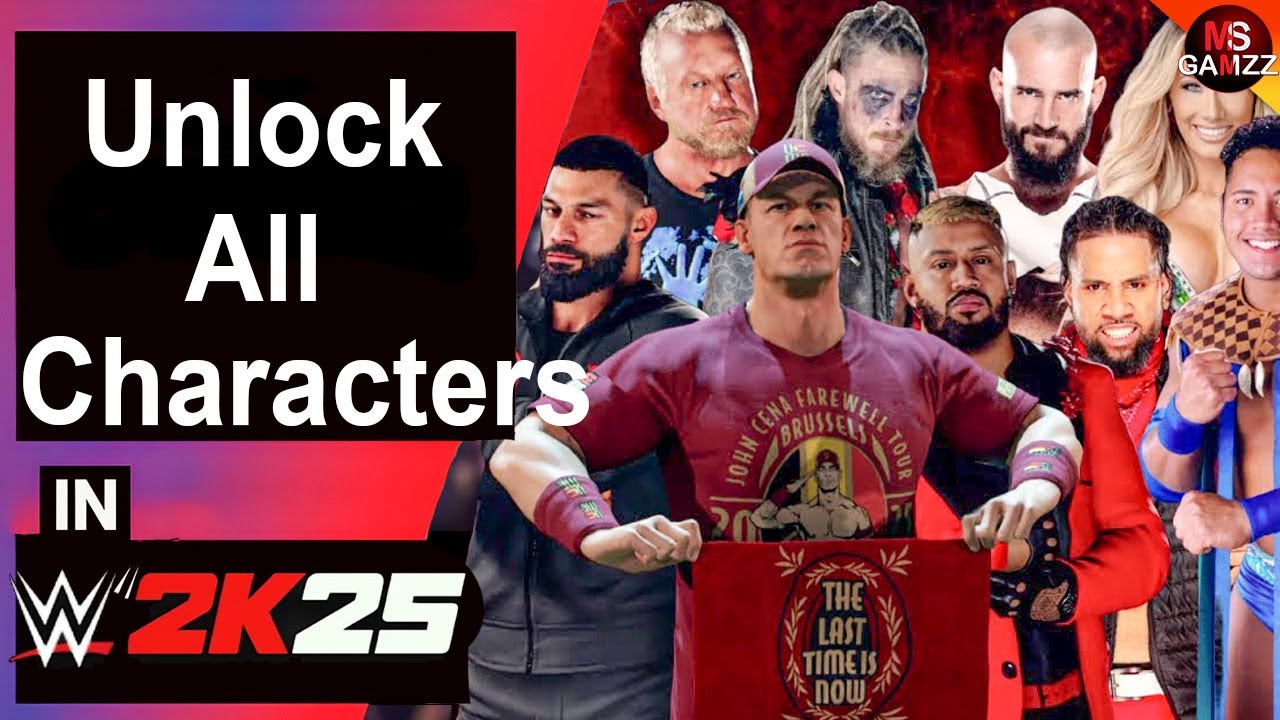 Как разблокировать всех персонажей в WWE 2K25 | MS Gamzz