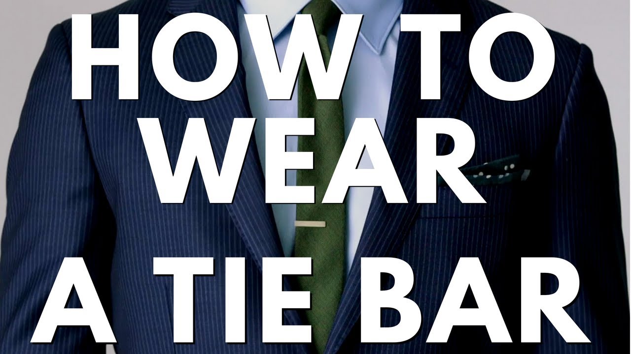 How To Wear A Tie Bar - Best Placement