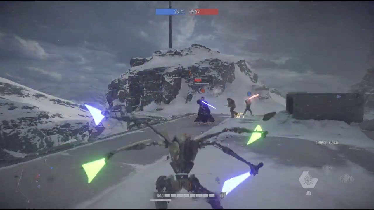 High level 4v4 match! | Star Wars Battlefront 2 HVV gameplay 