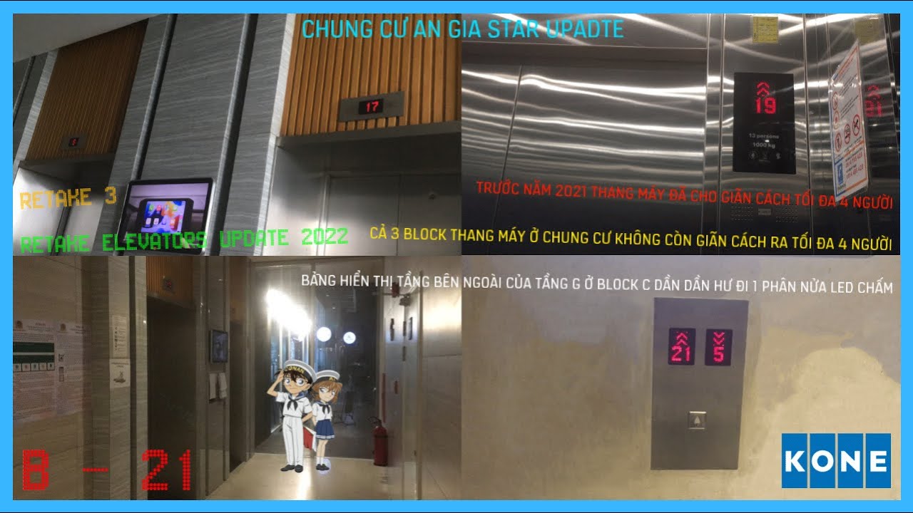 [R3] KONE Monospace @ Apartment An Gia Star Update, HCMC, VN