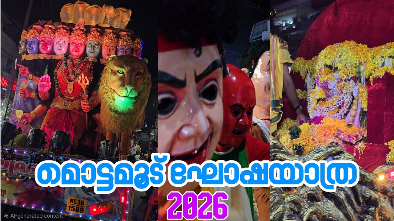Mottamoodu Temple procession | മൊട്ടമൂട് ഘോഷയാത്ര #templefestival #kanyakumari #kerala #procession 