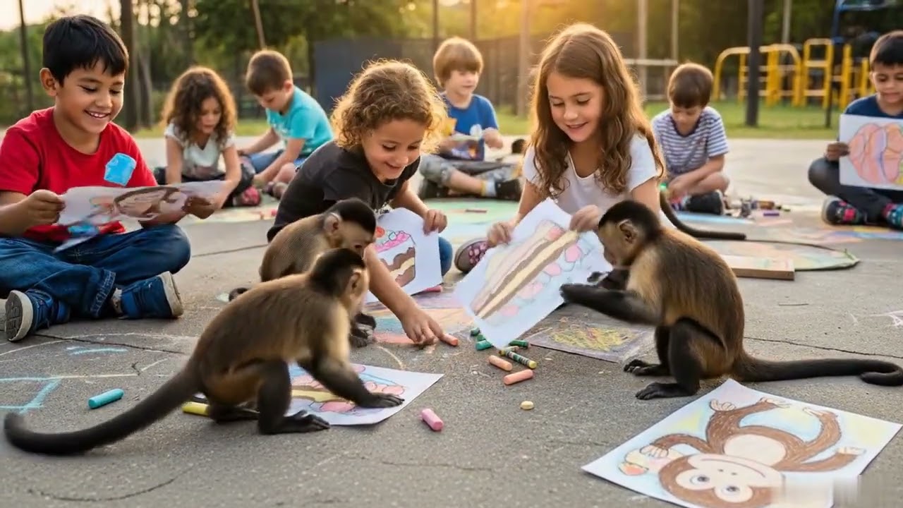 The Monkeys Cooked Cakes and Fed the Orphan Children