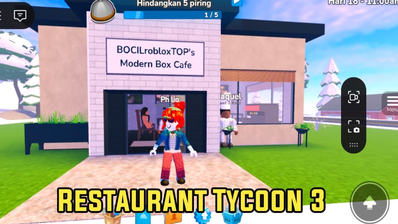 ROBLOX New Food Restaurant tycoon 3