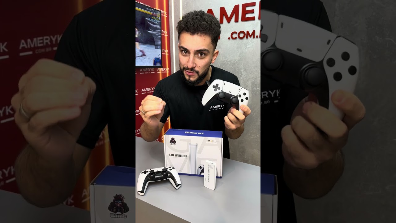 Game Stick 4K (+20 MIL JOGOS) + Game Port&aacute;til de BRINDE