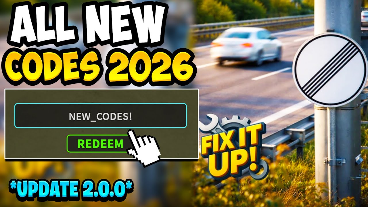 *БЕЗ ОГРАНИЧЕНИЯ СКОРОСТИ* ВСЕ КОДЫ ОБНОВЛЕНИЯ 2.0.0 ДЛЯ FIX IT UP В ЯНВАРЕ 2026 ГОДА! | Коды Rob...
