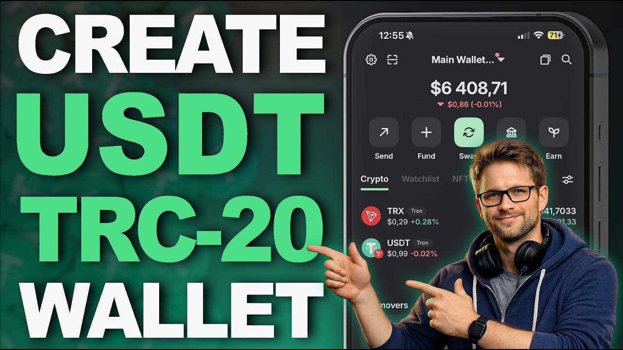 How to Create USDT TRC20 Wallet / How Send or Receive USDT in TRON TRX Network.