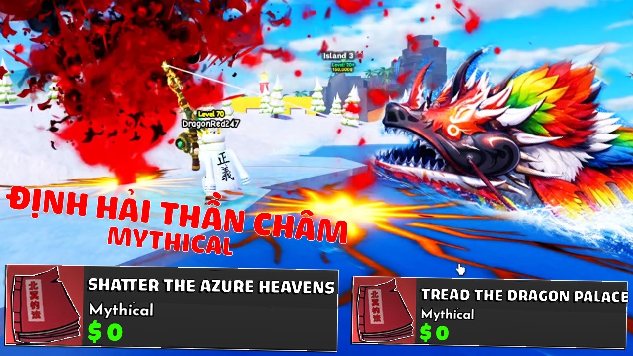 Roblox – Săn được 2 chiêu câu Định Hải Thần Châm cực khủng từ Cá Trùm Hắc Đế | Titan Fishing
