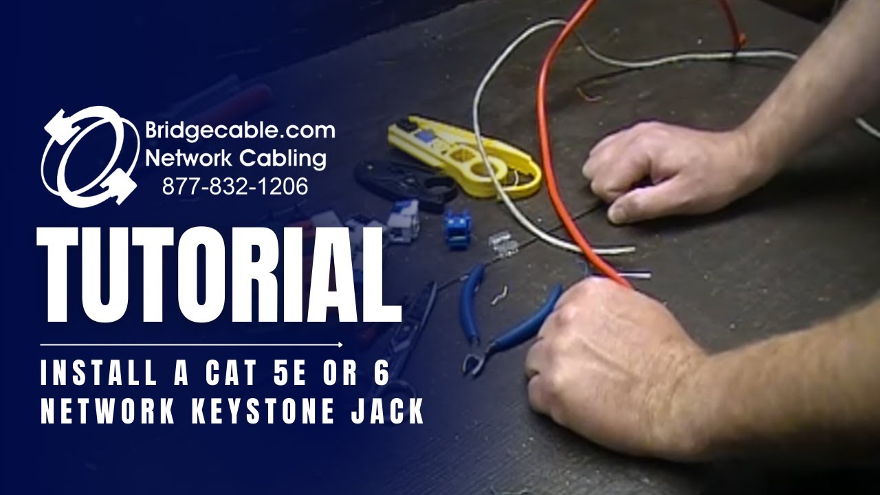 Network Cabling 101 | Install a CAT 5e or 6 Network Keystone Jack | BridgeCable.com