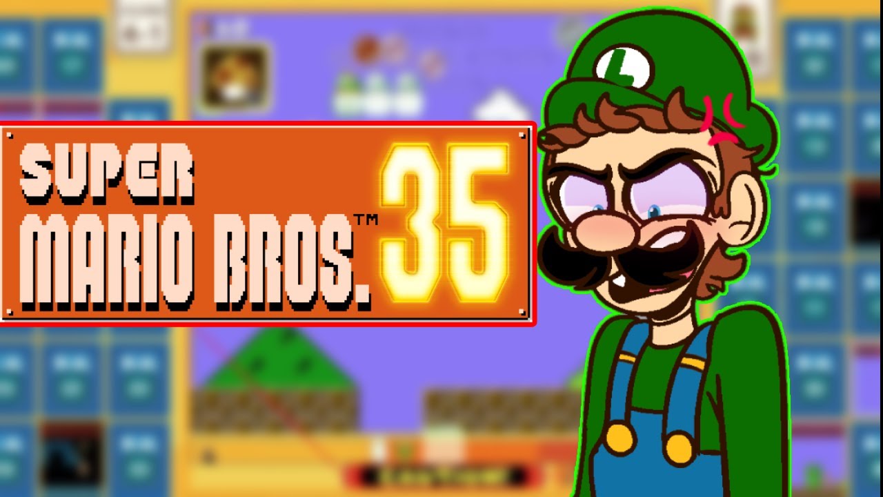 Luigi plays Super Mario Bros 35 Raging Luigi