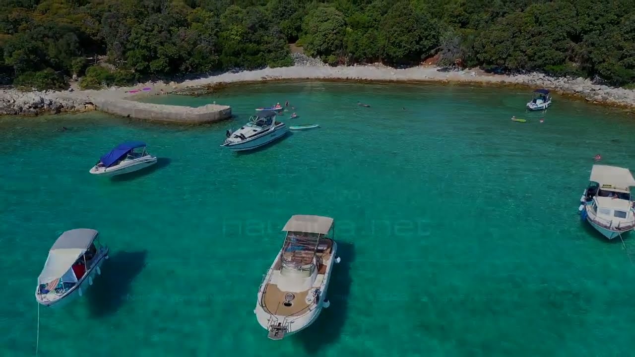 Zaliv Jurjevica, otok Pag (Hrvaška iz zraka)