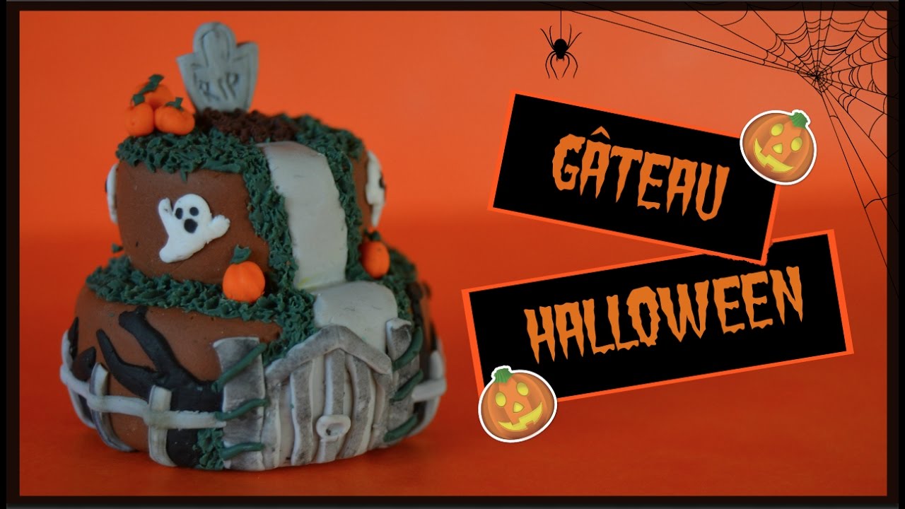Halloween I G&acirc;teau d'Halloween tuto Fimo