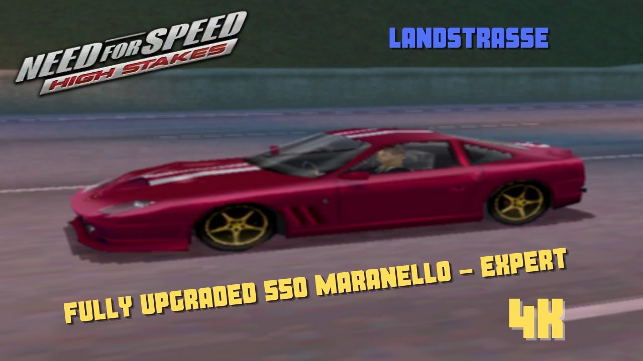Need for Speed: High Stakes - Landstrasse 550 Maranello Expert Race PSOne PSX PS1 4K