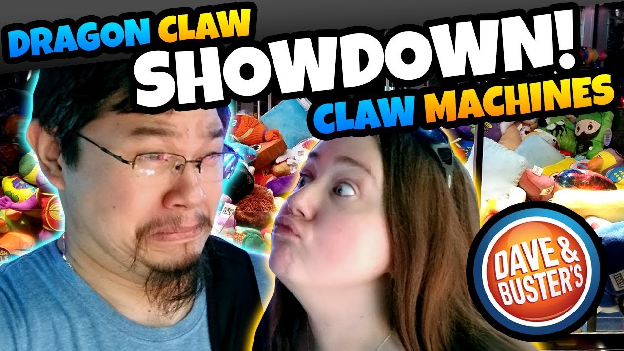 Can he FINALLY win? Dragon Claw Showdown! Dave and Busters Claw Machine Challenge!