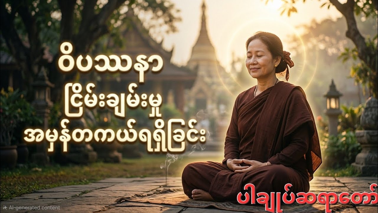 စိတ်ကိုငြိမ်းချမ်းချင်ရင် ဒီတရားလေးအဆုံးထိနာယူကြည့်ပါ။
