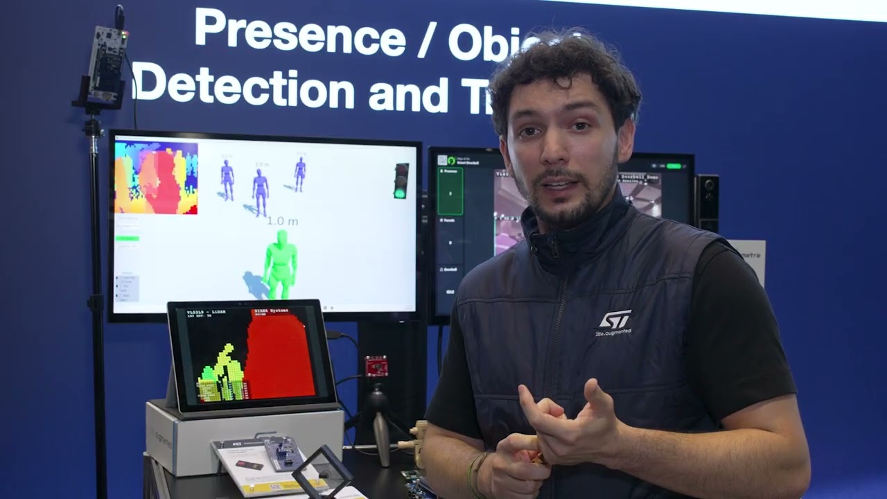 Embedded Vision 2026 | Демонстрация работы датчика VL53L9CX в реальном времени + распознавание пр...