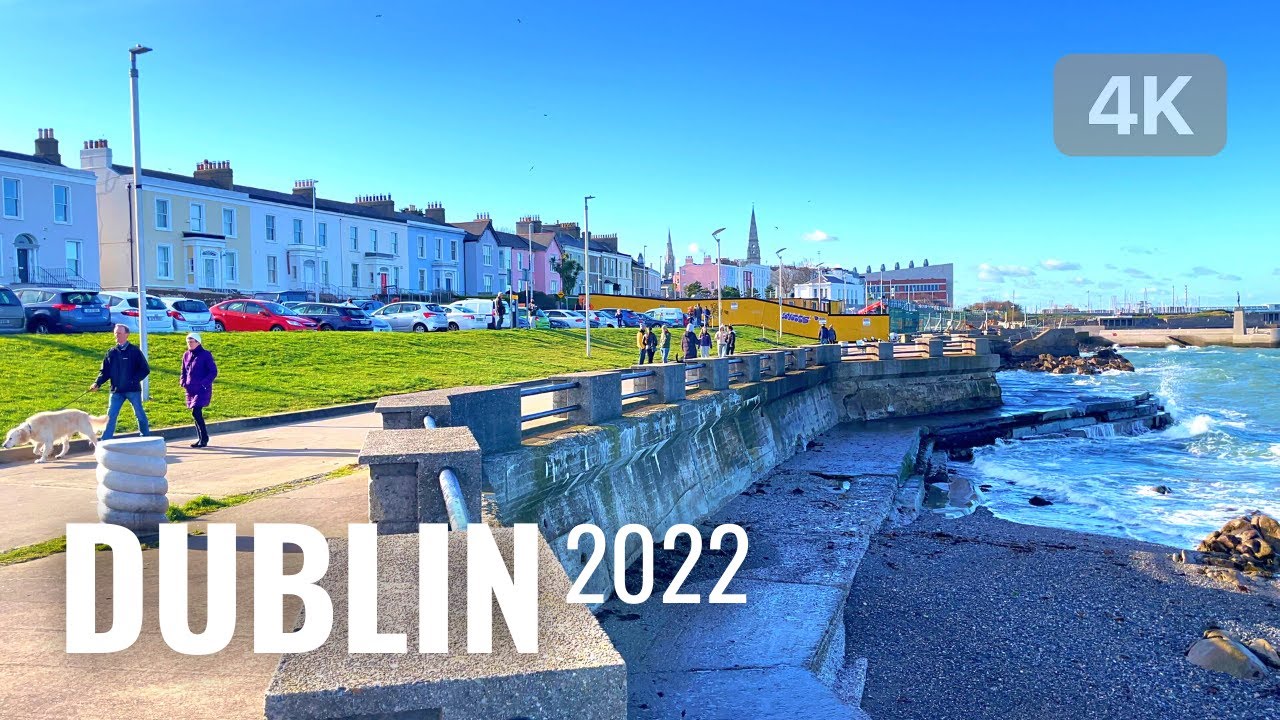 【4K HDR】Dublin, Ireland 2022 | Rich suburb of Dublin | 4K Walking from Dalkey to Dún Laoghaire