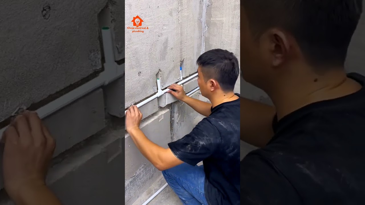 PPR water supply pipe in the bathroom be installed through the wall like this?#pprfitting #fittings#