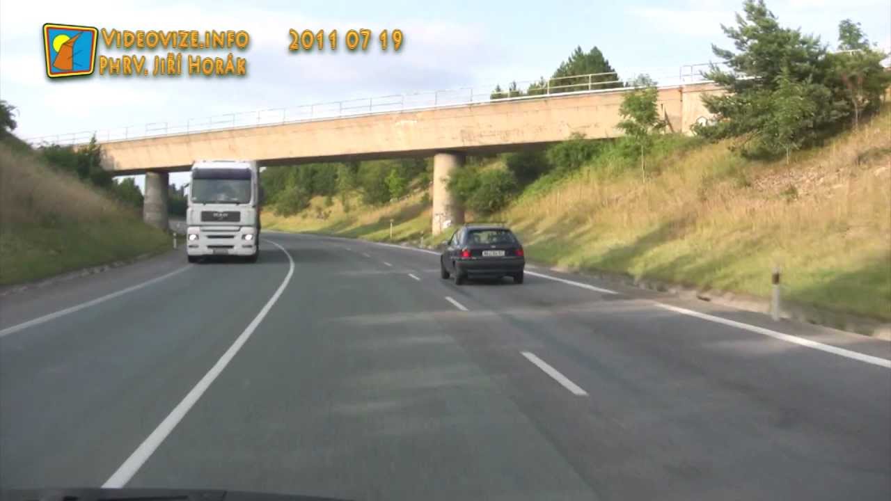 E67 Vysokov obchvat smer Nachod Videovize info PhRV 2011 07 19.mpg
