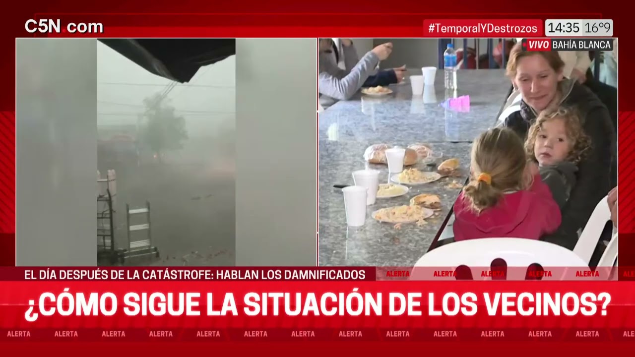 TEMPORAL en BAHÍA BLANCA: el DRAMA de los que PERDIERON TODO
