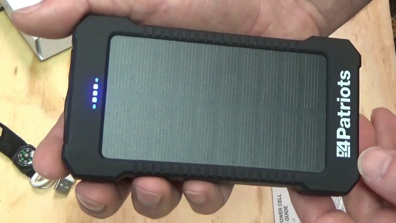 Patriot Power Cell Solar Powered Rugged USB Battery Pack Unboxing