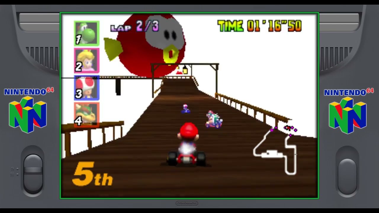 Mario Kart 64 (N64/1997) Nintendo 64 Longplay Special Cup 4K