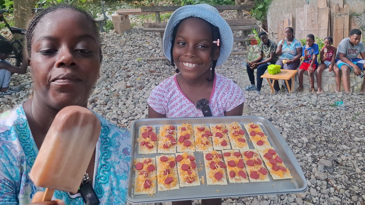 LOOK! what Abby made,PIZZA CRACKERS & CHOCOLATE FUDGE