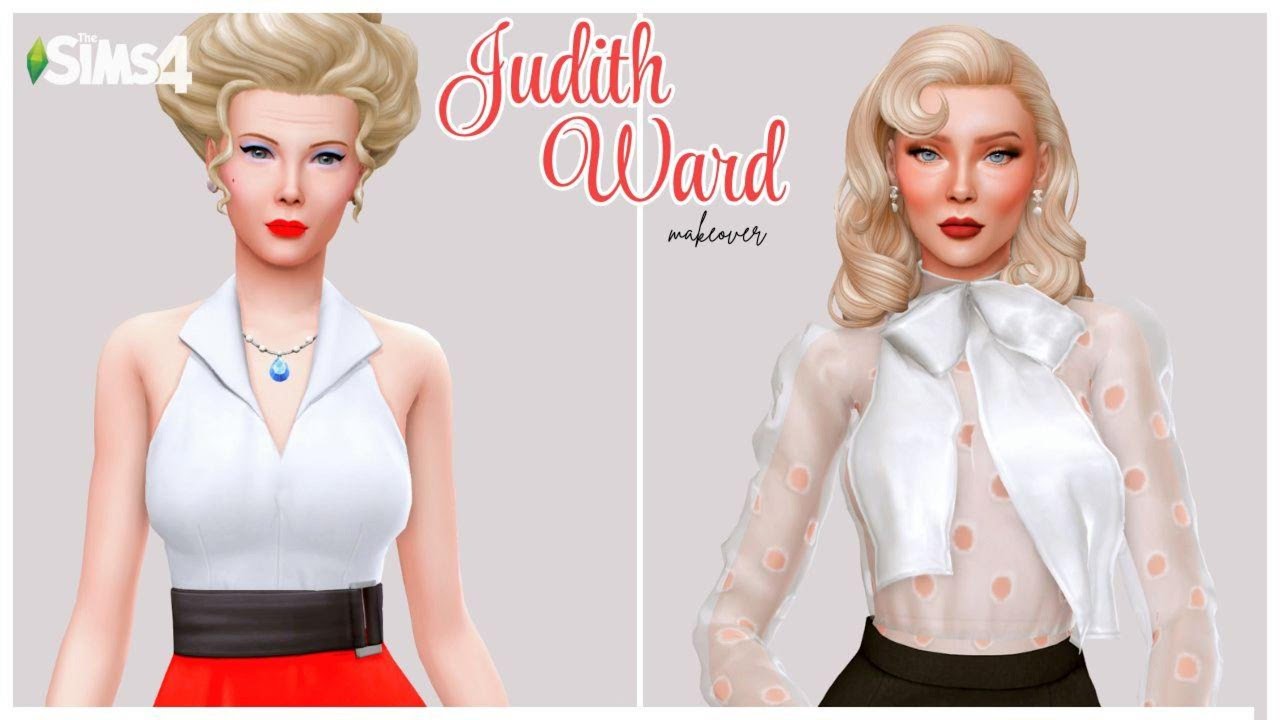 The Sims 4 CAS - Townie Makeover: Judith Ward (CC)