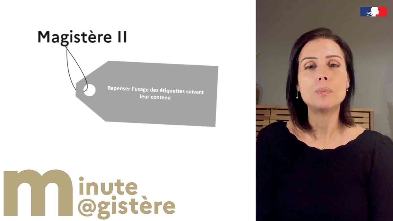 Minute M@gistère (18) : repenser l'usage des étiquettes suivant leur contenu